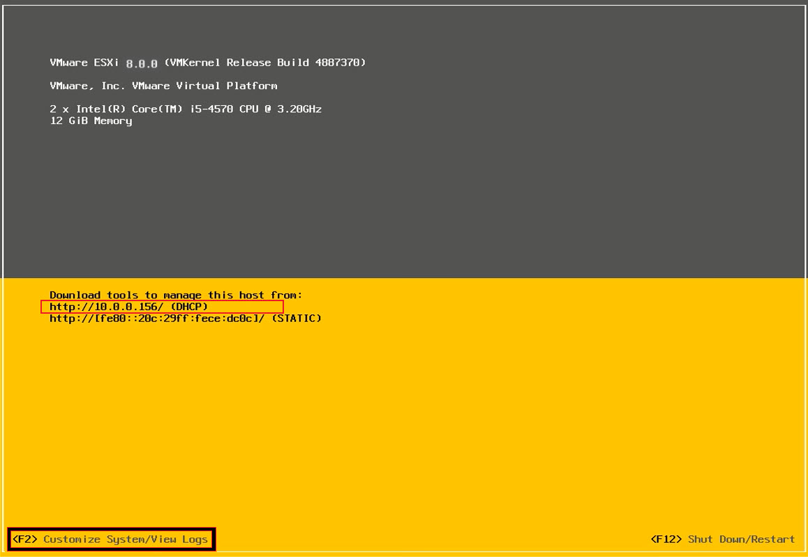Install wm-ware Esxi8 on HPE Server-VMKernel-2