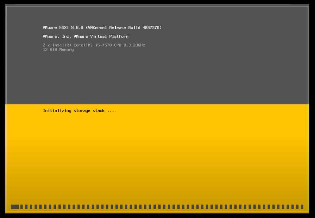 Install wm-ware Esxi8 on HPE Server-VMKernel