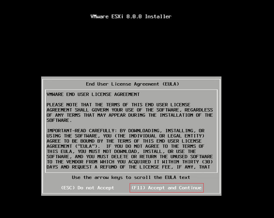 Install wm-ware Esxi8 on HPE Server-license