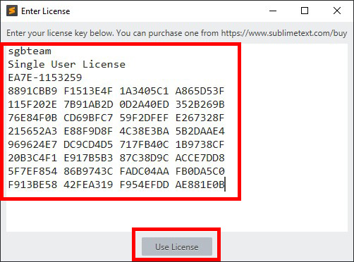 input license