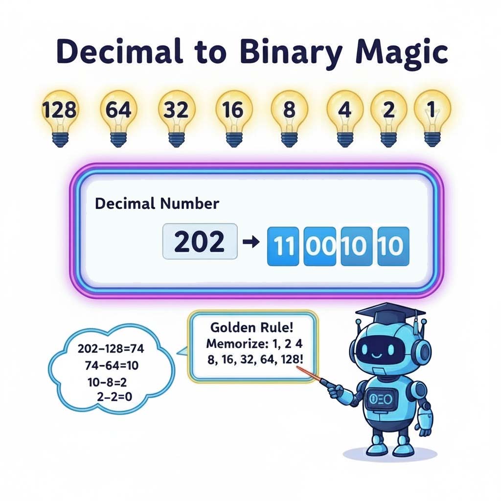 anatomy-of-ip-address-and-mac-address-Descyal to Binary