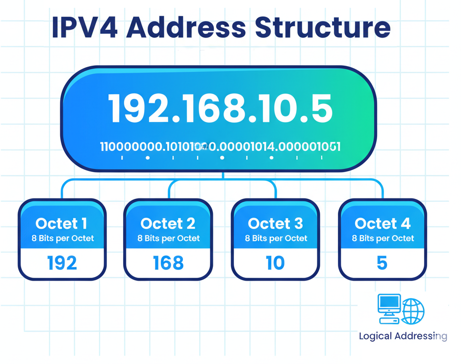 anatomy-of-ip-address-and-mac-address-IPV4 Address Structure