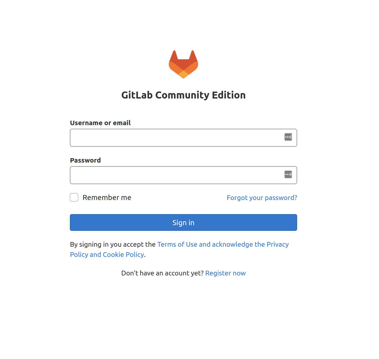 GitLab login