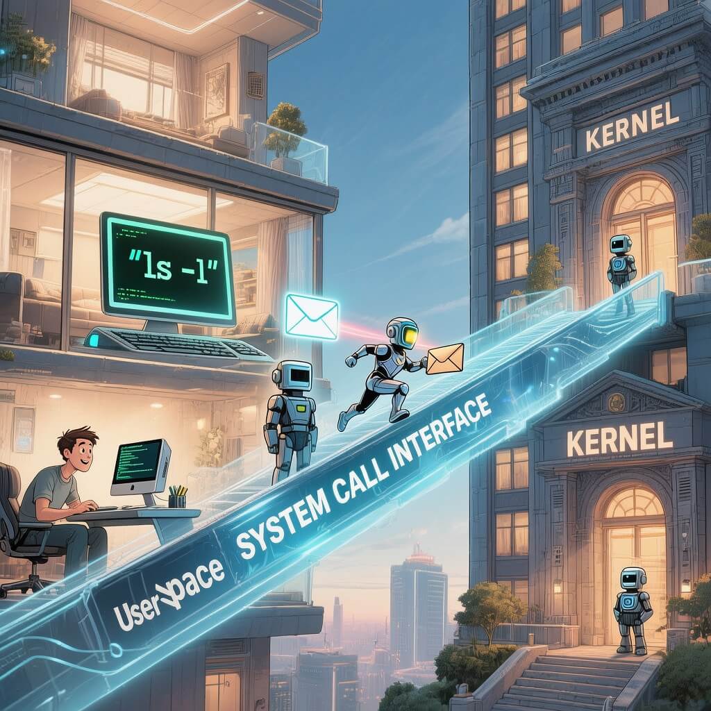 linux-layer-architecture-System Call Interface: Bridge Between User and Kernel Space