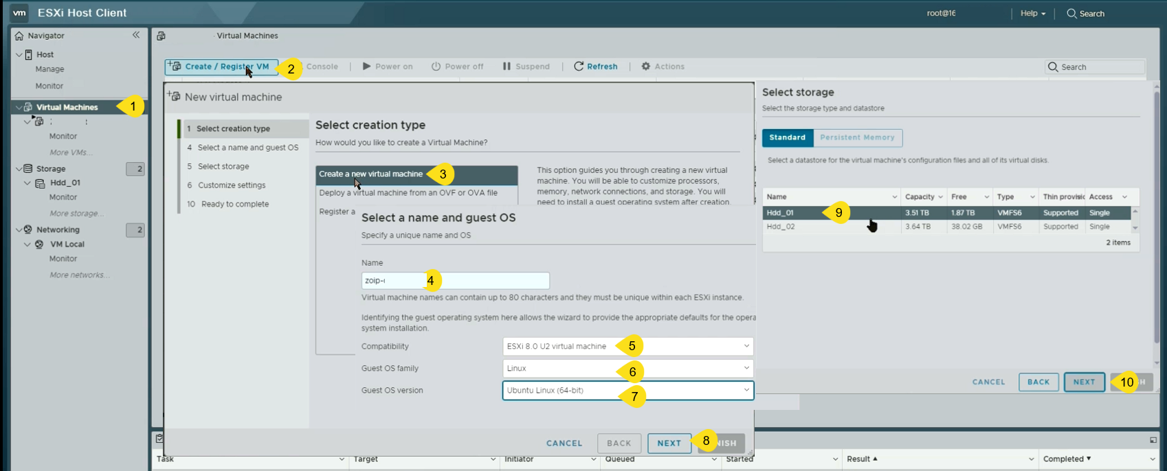 who-to-install-Ubuntu22-on-vmware-esxi-1