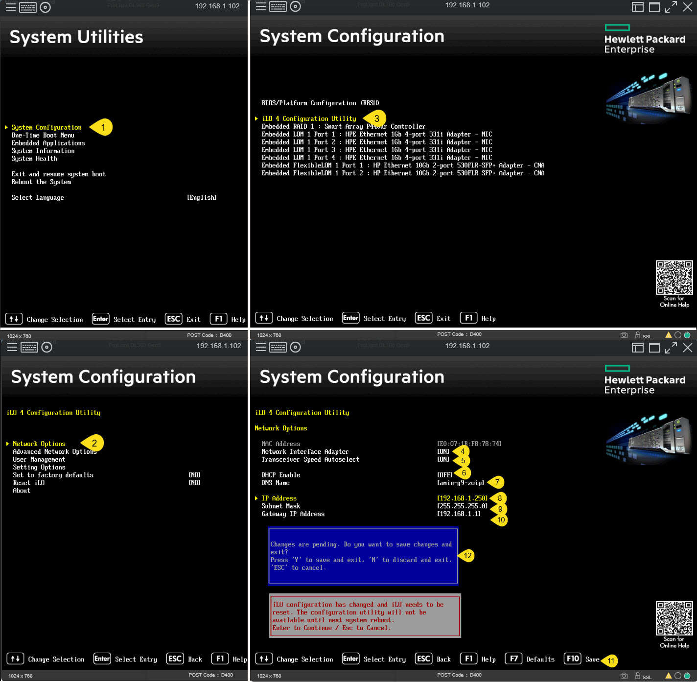 configuration-ilo-in-hpe-servers-Set-IP