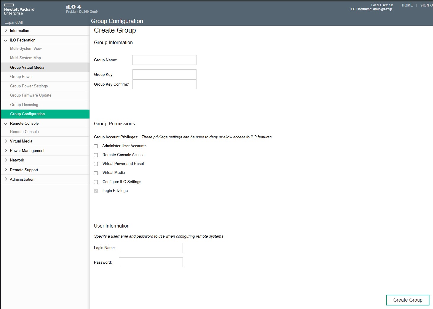 advanced-management-of-ilo-Group Configuration