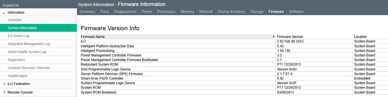 hpe-ilo-management-monitoring-guide-Firmware
