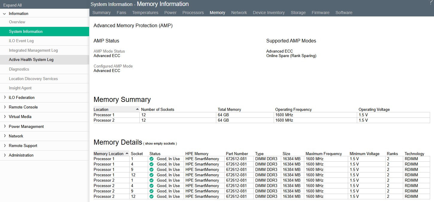 hpe-ilo-management-monitoring-guide-Memory