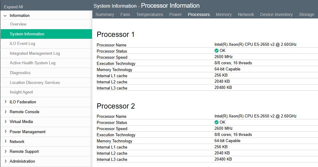 hpe-ilo-management-monitoring-guide-Processors