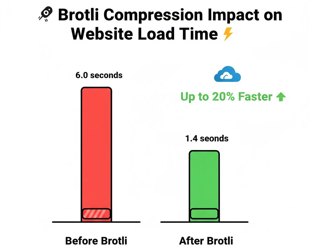 brotli compression speed comparison bar chart