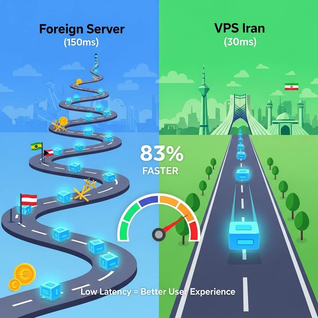 vps-iran-economical-and-high-quality-Low Latency vs High Latency Comparison